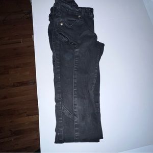 Guess black skinny panel jeans size 23